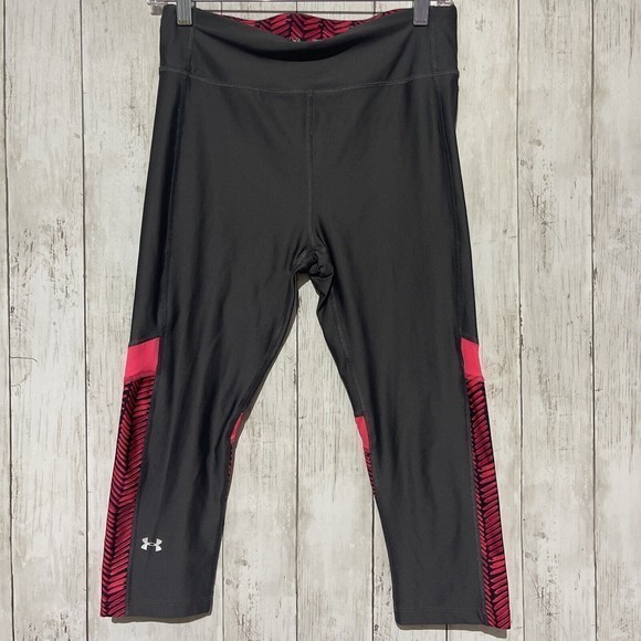 Under Armour Women's Compression‎ Alpha Yoga Capri Grey / Pink Size Medium - Picture 3 of 7